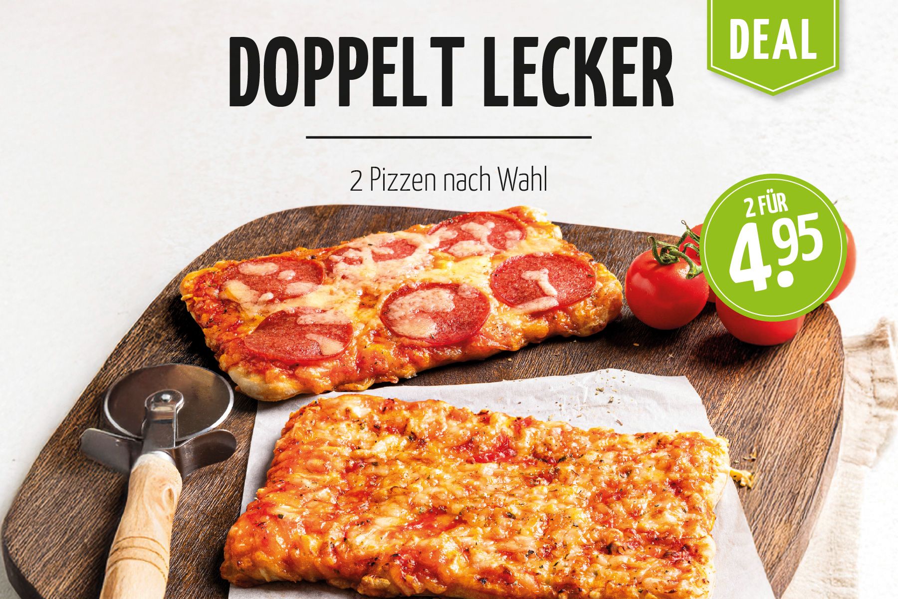 Pizza-Deal bei BackWerk: 2 Pizzen für 4,95€