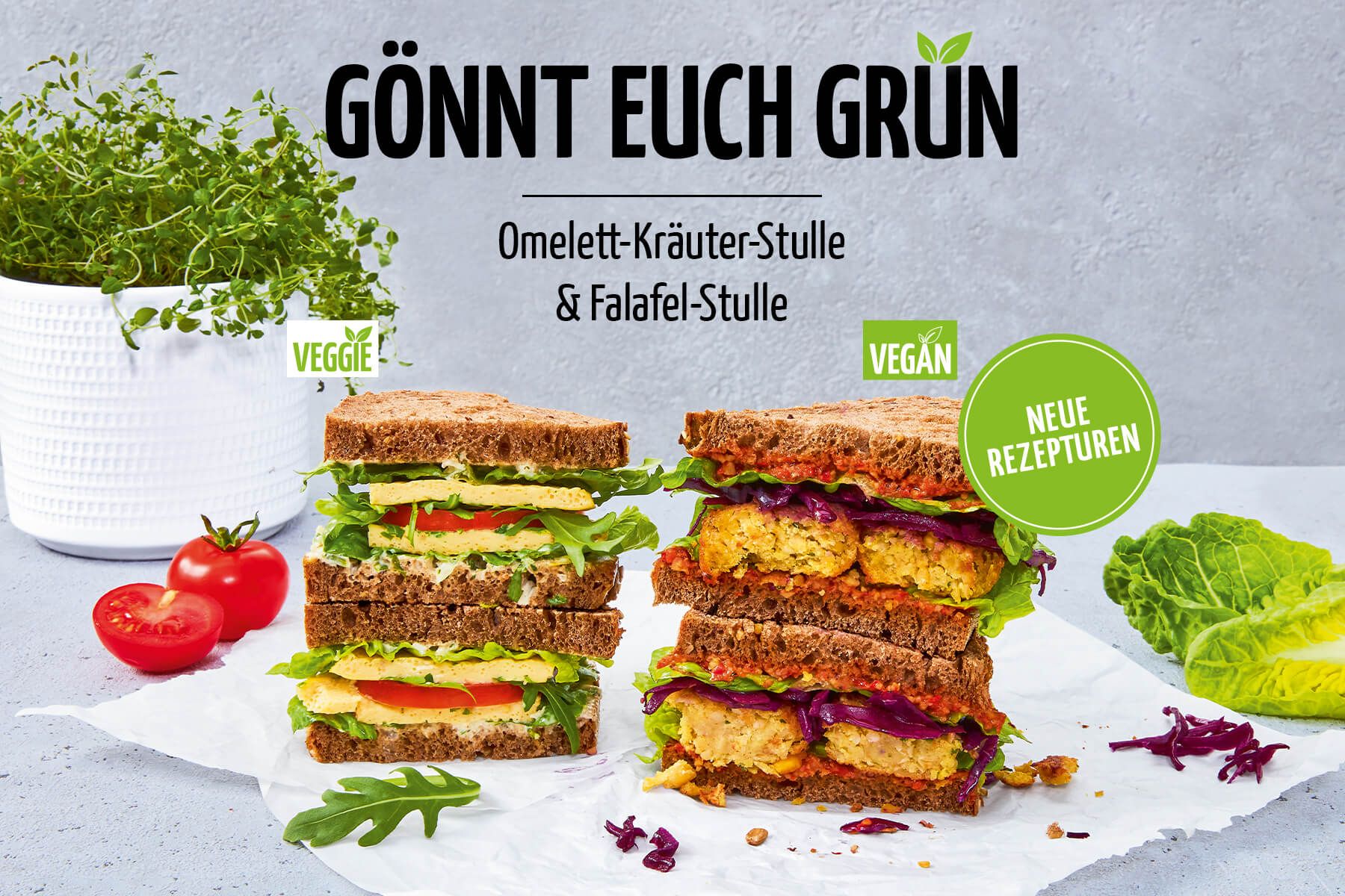Gönnt Euch Grün -  neue vegane & vegetarische Stullen bei BackWerk