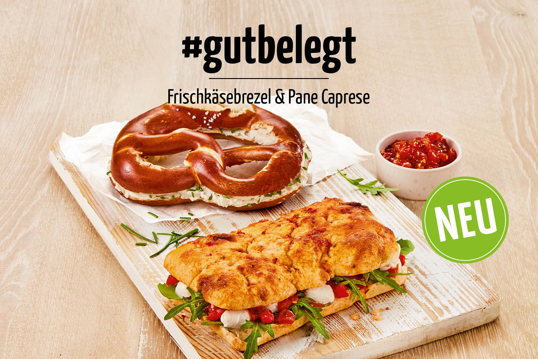 #gutbelegt – Pane Caprese und Frischkäsebrezel