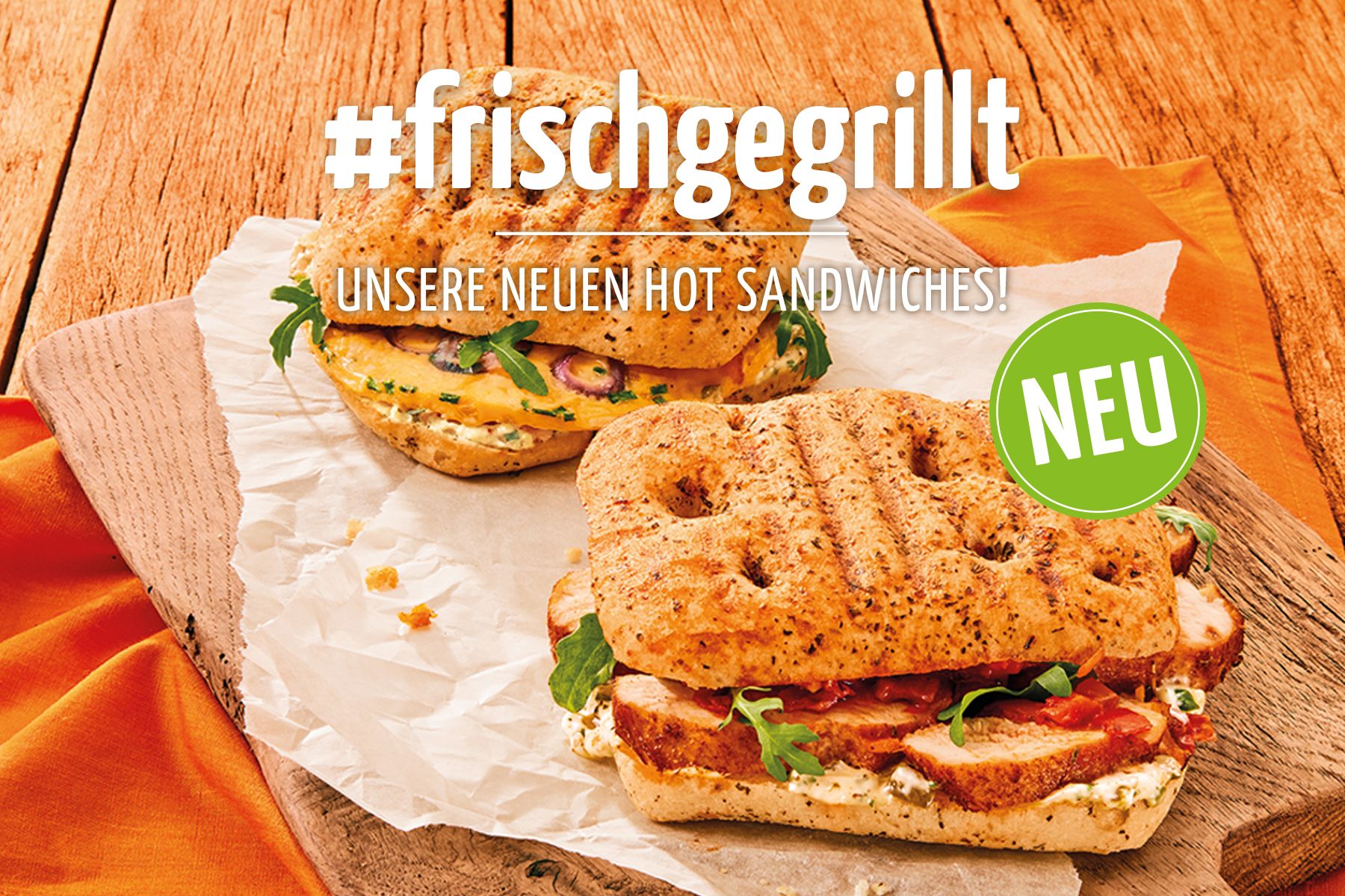#frischgegrillt – unsere neuen Hot Sandwiches!